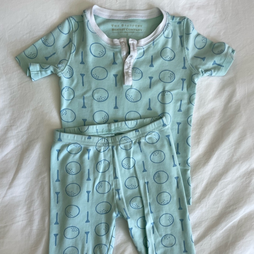 TBBC golf print boys 2-piece pajamas
